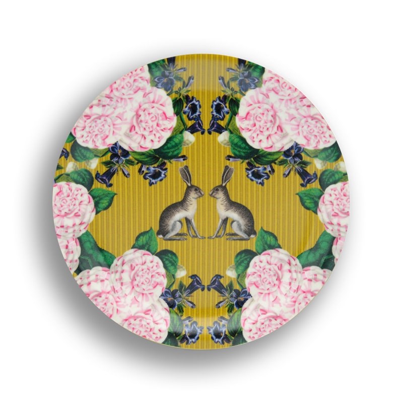 Roses and Rabbits Mini Tray