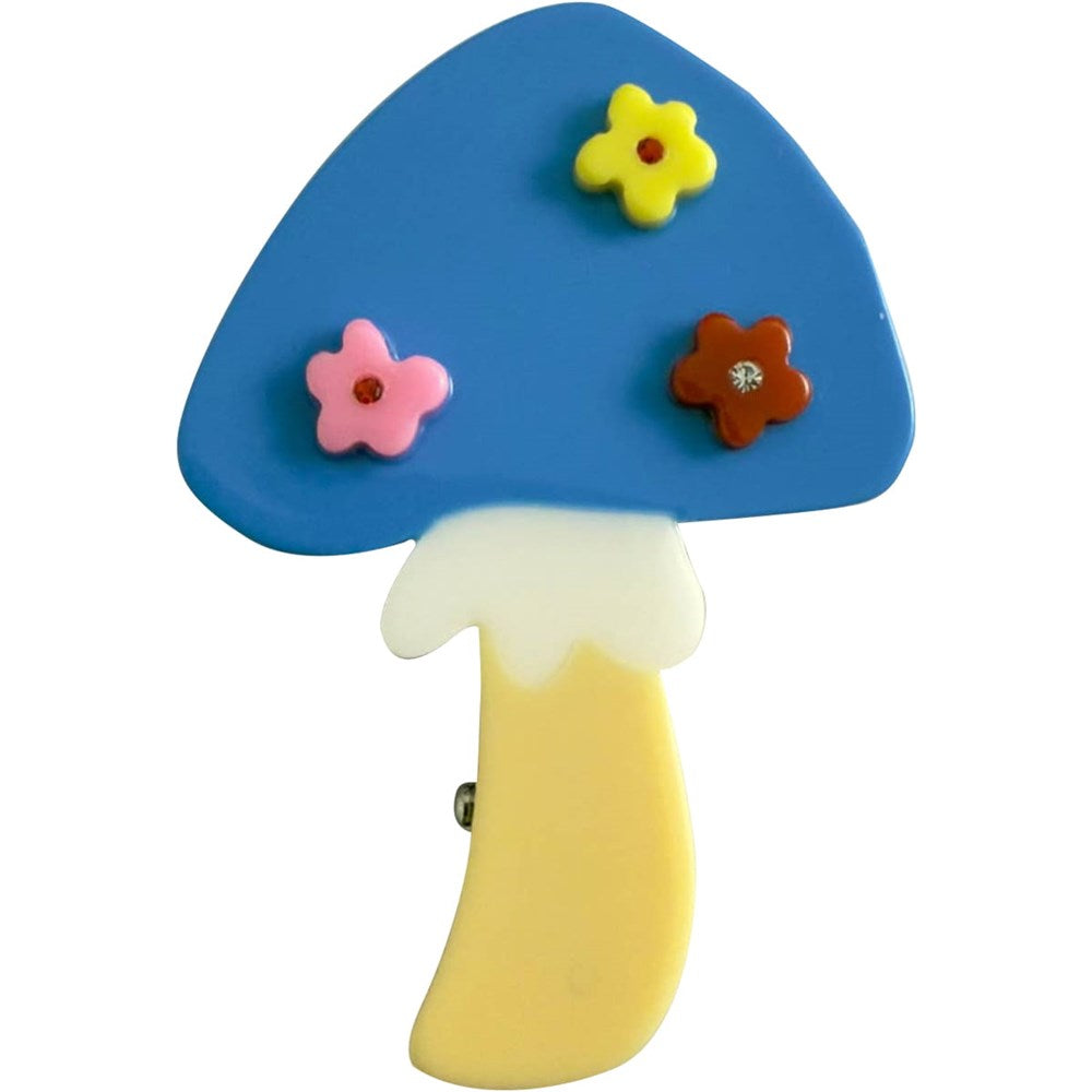 Mushroom Floral Hair Clip