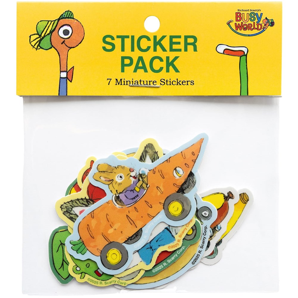 3P4 X Richard Scarry Mini Sticker Pack - Busy Town