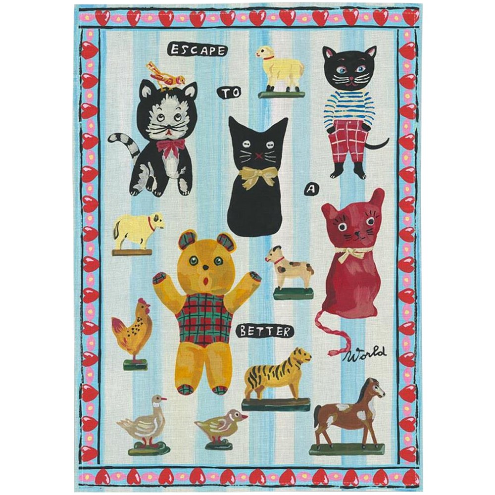 Nathalie Lete The Toy Parade Tea Towel