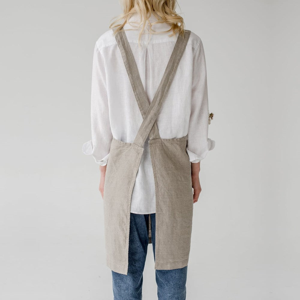 Linen Crossback Apron