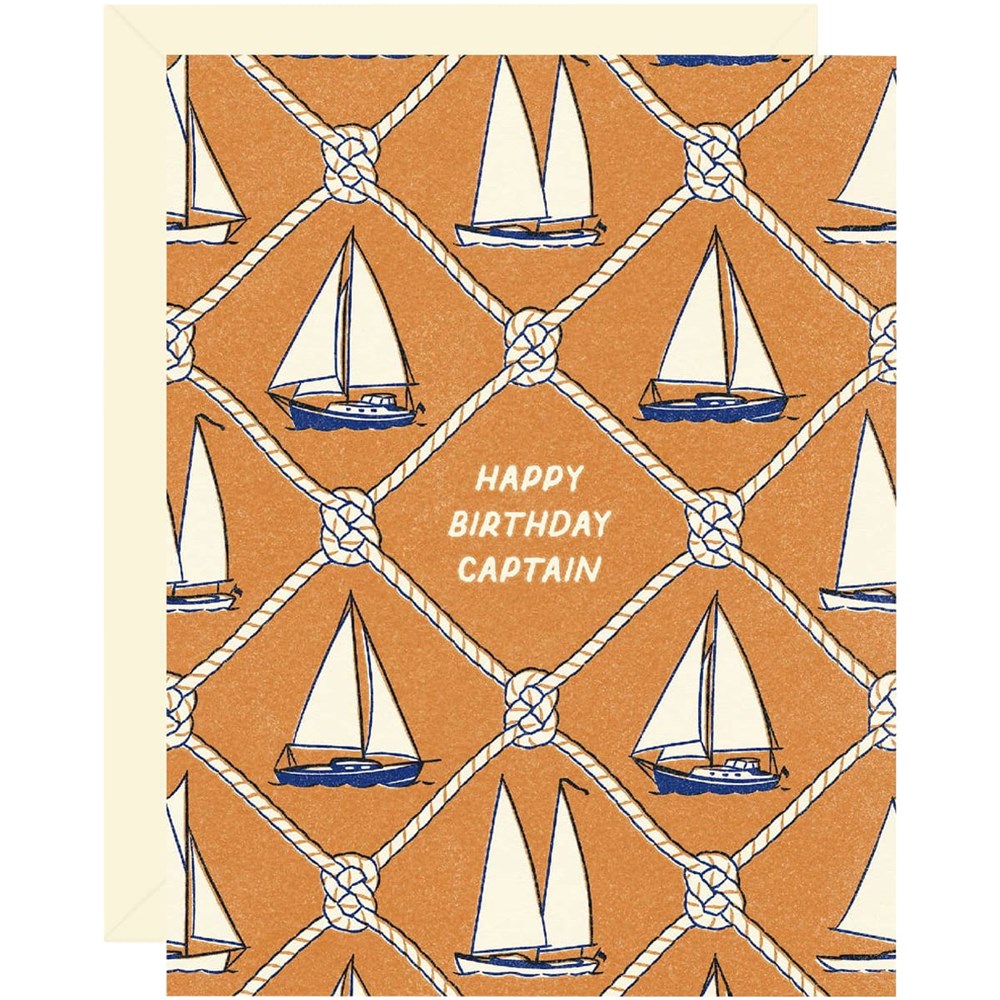 Happy Birthday Captain Card
