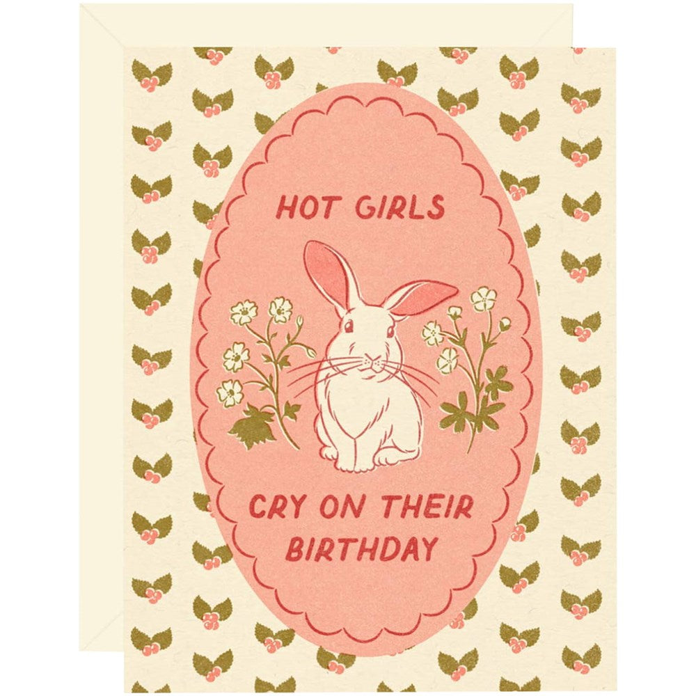 Hot Girls Cry On Their Birthday Card